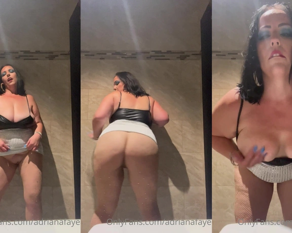 Adriana Faye aka adrianafaye - 07-11-2024 OnlyFans Video - I LOVE making dirty videos for you in the bathroom while Im out at the club