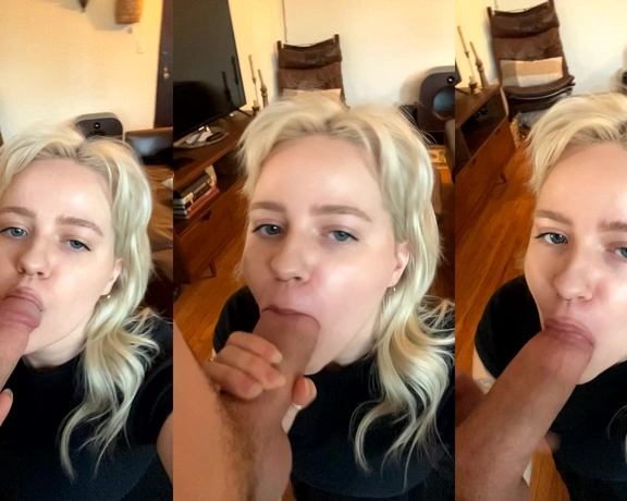 Blondpeche aka blondpeche - 09-21-2024 OnlyFans Video - blue eyed blowjob