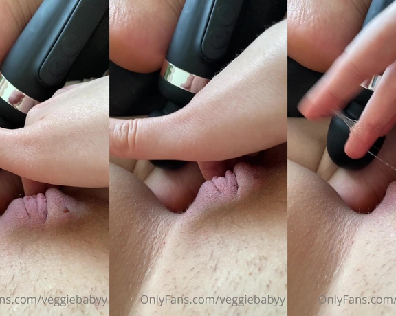 Veggiebabyy aka veggiebabyy - 06-12-2021 OnlyFans Video - fun fact I tend to get wet like this when I just have clit stimulation, and