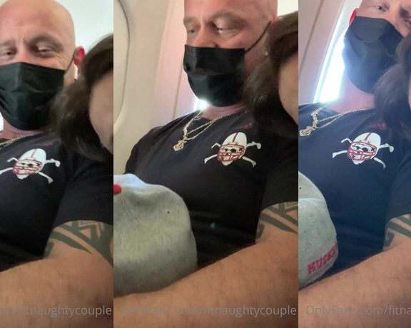 FitNaughtyCouple aka fitnaughtycouple - 06-17-2022 OnlyFans Video - The naughty things we do on our flights  Wouldnt you love to be the one