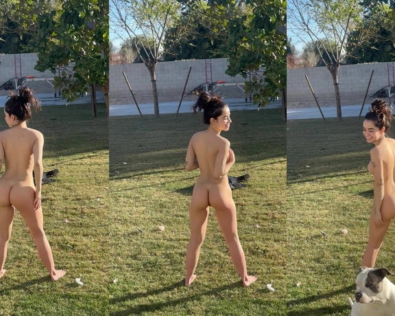 Jameliz aka jamelizzzz - 02-28-2023 OnlyFans Video - someone caught me having some fun outside can you tell they filmed this from their window