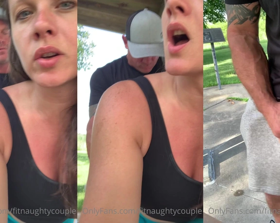 FitNaughtyCouple aka fitnaughtycouple - 01-22-2023 OnlyFans Video - You want to be a bad girl too  Nude park