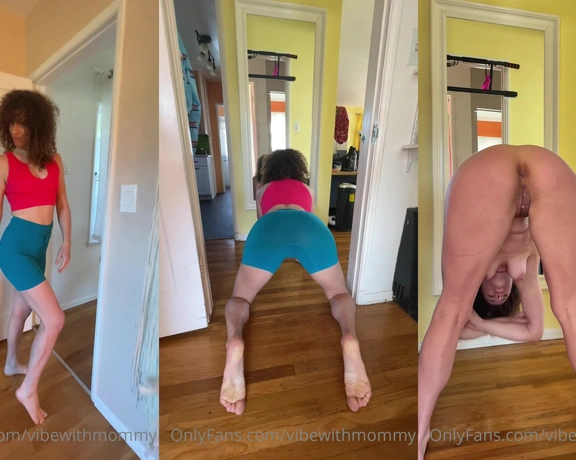 VibeWithMommy aka vibewithmommy - 02-13-2022 OnlyFans Video - Morning workout and anal stretching routine Haha