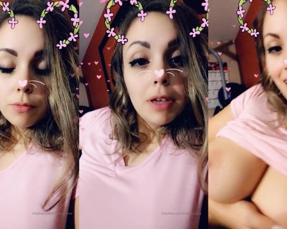 ImMeganLive aka immeganlive - 02-18-2020 OnlyFans Video - Were next to each other in my bed, let me talk to you with a baby