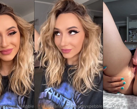 PeachyXpebble aka peachyxpebble - 08-19-2023 OnlyFans Video - Not another tiktok