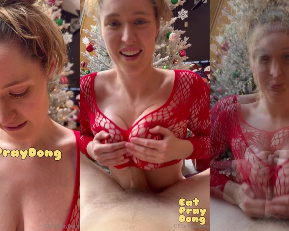 EatPrayDong aka eatpraydong - 12-25-2024 OnlyFans Video - Merry Christmas I hope you enjoy this sexy holiday tittyfuck