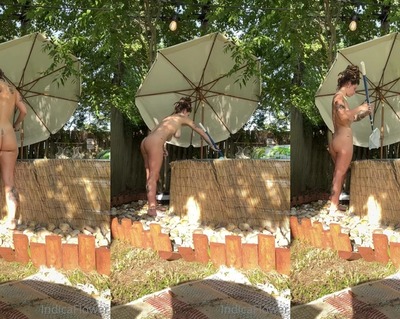 Indica Flower aka indicaflower - 05-19-2022 OnlyFans Video - this is how i clean my pool everyday