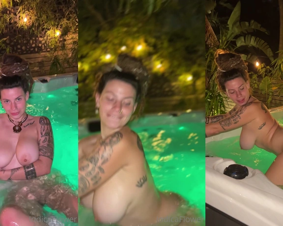 Indica Flower aka indicaflower - 01-30-2023 OnlyFans Video - hey neighbor, thanks for letting me use your hot tub