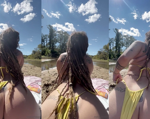 Indica Flower aka indicaflower - 10-17-2023 OnlyFans Video - would you let me ride your dick out in nature