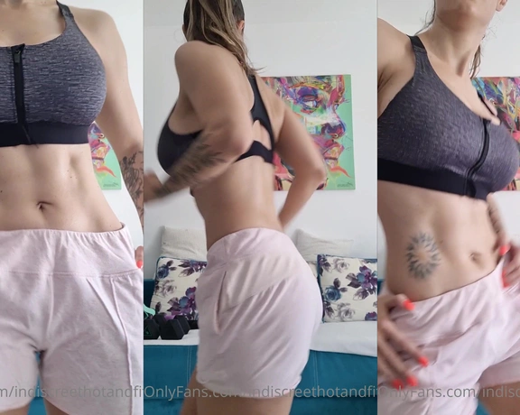 IndiscreetHotAndFit aka indiscreethotandfit - 02-20-2022 OnlyFans Video - Todays post workout cool down dance