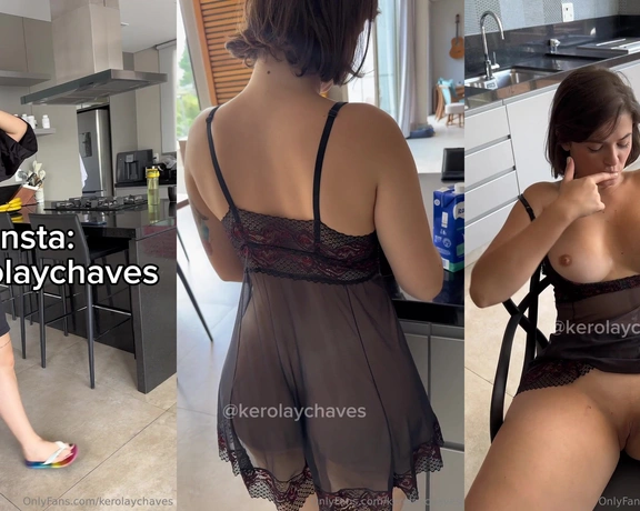 Kerolay Chaves aka kerolaychaves - 01-09-2024 OnlyFans Video - Oi meu bem  Eu sou muito desastrada e sempre me sujo tomando café