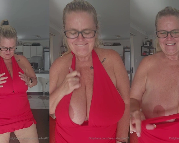 AussieBarbie07  VIP aka aussiebarbie07 - 10-14-2024 OnlyFans Video - Do you like me in red