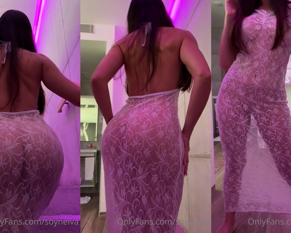 Soy Neiva aka soyneiva - 11-01-2022 OnlyFans Video - Do you like my SEE_THROUGH DRESS I hope you like me more WITHOUT because I take