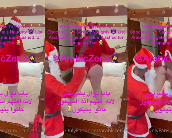 ArabicZena aka arabiczena - 12-26-2021 OnlyFans Video - Lots of Horny Fun Chocolate  Santa  Videos with Naughty  ArabicZena as Mrs Claus