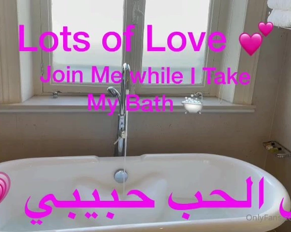 ArabicZena aka arabiczena - 01-14-2022 OnlyFans Video - Come Get Naughty  with Me in The Bath  Live