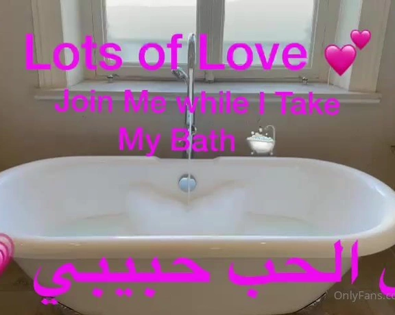 ArabicZena aka arabiczena - 01-14-2022 OnlyFans Video - Come Get Naughty  with Me in The Bath  Live