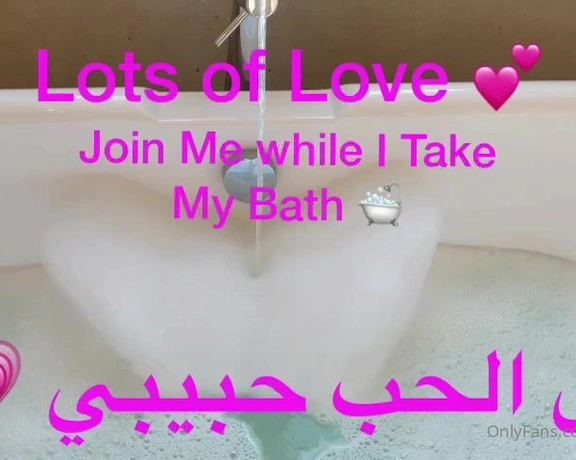 ArabicZena aka arabiczena - 01-14-2022 OnlyFans Video - Come Get Naughty  with Me in The Bath  Live