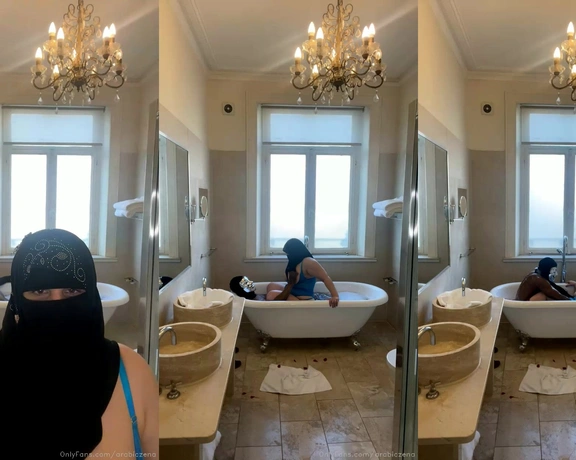 ArabicZena aka arabiczena - 01-14-2022 OnlyFans Video - Stream started at 01142022 0222 pm Bath  Time With ArabicZena  part 2