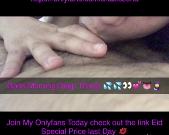 ArabicZena aka arabiczena - 08-07-2020 OnlyFans Video - Enjoying EID DEEP THOAT Did you Get Your EID SEX