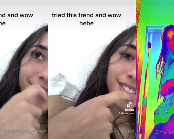 Izzy Green aka izzygreen - 04-30-2021 OnlyFans Video - since you guys liked the first tiktok so much