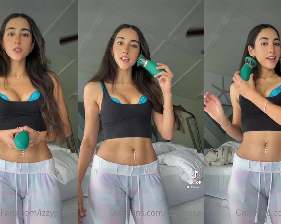 Izzy Green aka izzygreen - 05-16-2023 OnlyFans Video - played with my pussy pumpsucker for over an hour last night  do you guys wanna_z7dr