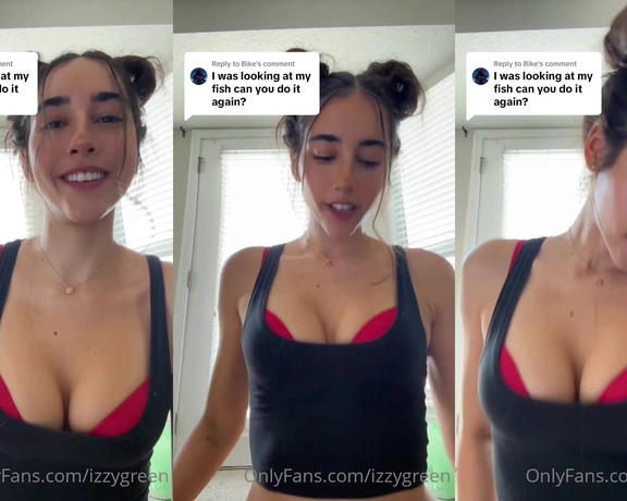 Izzy Green aka izzygreen - 07-17-2023 OnlyFans Video - both taken down  POVs and ASMR will be exclusive to OF now