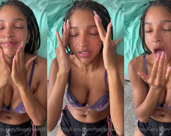 Foxybrown20 aka foxybrown20 - 08-09-2022 OnlyFans Video - Love rubbing in my daily face mask  taste sooo good too