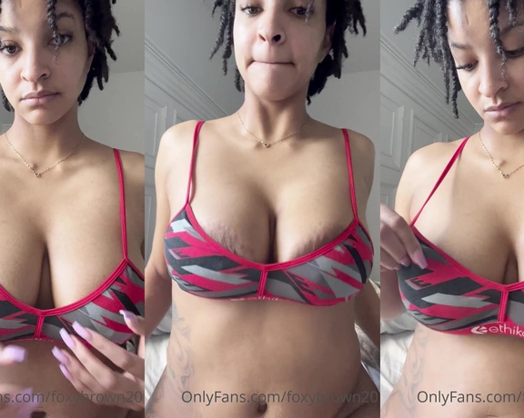 Foxybrown20 aka foxybrown20 - 04-13-2023 OnlyFans Video - Boob tease for you loves