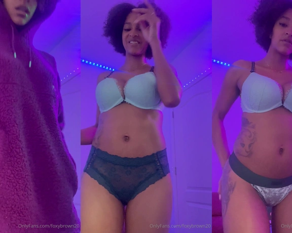 Foxybrown20 aka foxybrown20 - 11-03-2023 OnlyFans Video - Joi humiliation Victoria secret panty try on  come be the judge