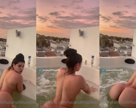 Luciana Cedeño aka luciana90luna - 09-10-2021 OnlyFans Video - Que rico es refrescarme aquí en el agua sin nada puesto solo para ustedes