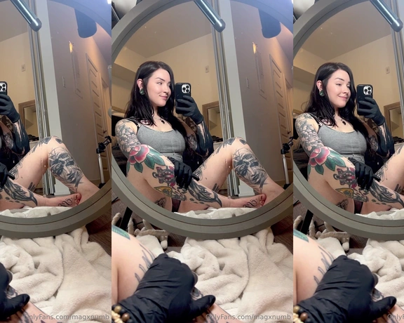 Mag Numb aka magxnumb - 01-27-2024 OnlyFans Video - I made a mess all over my mirror with my spit and cum today opssss