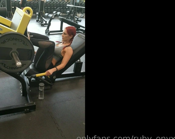 Ruby Onyx aka ruby_onyx - 05-07-2019 OnlyFans Video - Watch me training in the gym These clips are from over a year ago