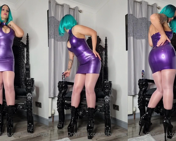 Ruby Onyx aka ruby_onyx - 12-16-2021 OnlyFans Video - Shiny shiny latex