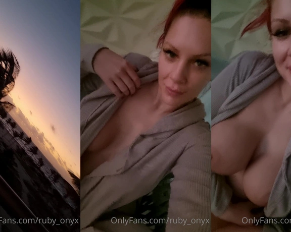 Ruby Onyx aka ruby_onyx - 03-20-2022 OnlyFans Video - Perfect view of the sun rise from my balcony