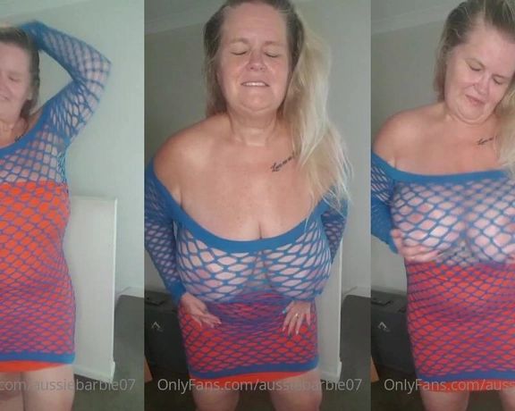 AussieBarbie07  VIP aka aussiebarbie07 - 03-16-2023 OnlyFans Video - Fishnet tease 2