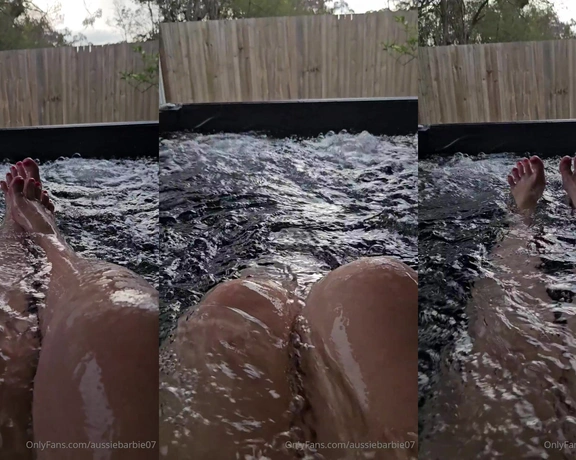 AussieBarbie07  VIP aka aussiebarbie07 - 11-30-2023 OnlyFans Video - In my hottub enjoying the view_tf30