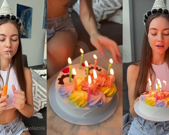 SolaZola aka solazola - 12-12-2022 OnlyFans Video - Today is my birthday Thank you all for congratulations and gifts, I am so pleased that