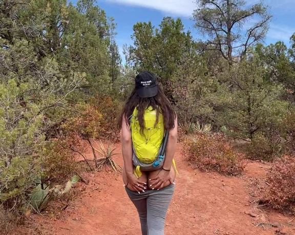 Selena Ryan aka selenaryan - 05-24-2021 OnlyFans Video - What would you do if you walked by THIS while hiking  Hiking in Sedona and