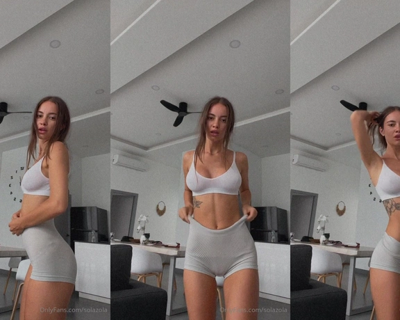 SolaZola aka solazola - 05-29-2024 OnlyFans Video - I had an intense workout today I feel 100, how do you like my body Its