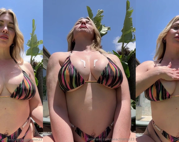 Maria Eva Peach aka peachletter23 - 08-11-2024 OnlyFans Video - In 3 seconds youd wish you were my sunscreen