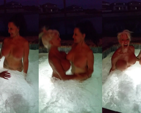 Rita Daniels aka ritadaniels69 - 01-11-2020 OnlyFans Video - Just a fun short vid of me and my bestie having some hot tub fun